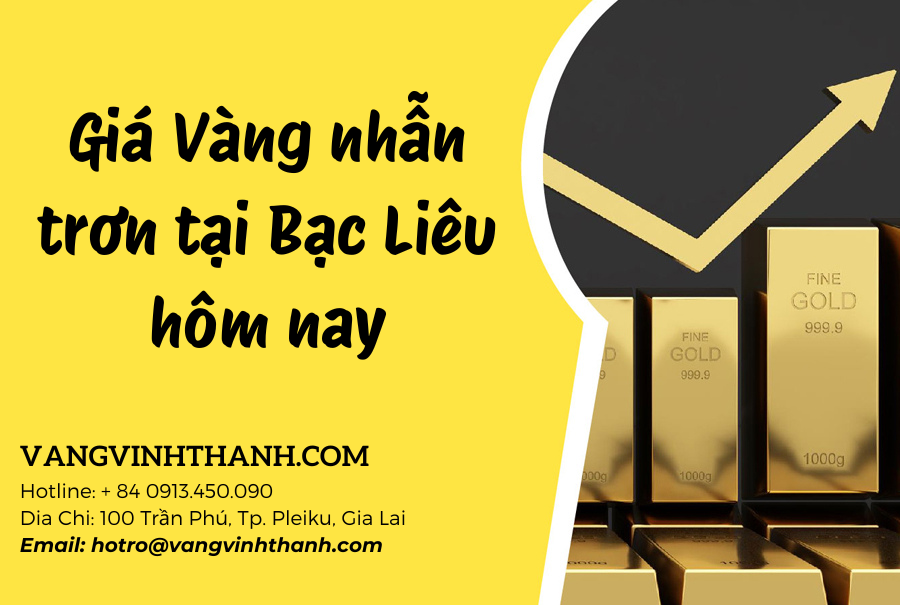 Giá Vàng nhẫn trơn tại Bạc Liêu hôm nay